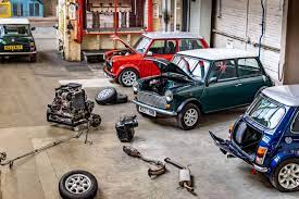 BMW provides classic minis and the future recharged and refilled